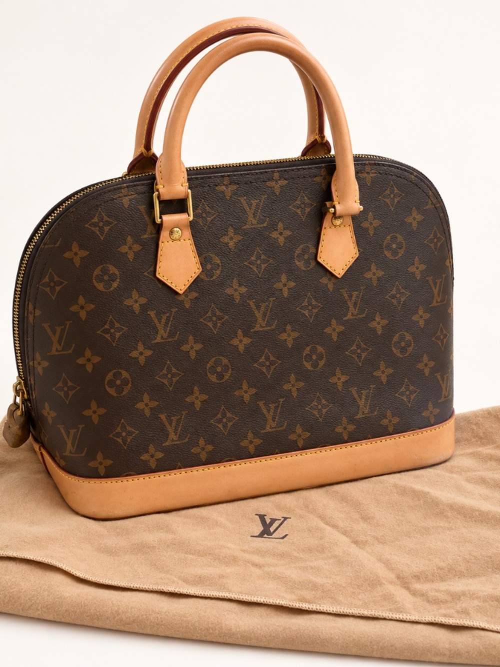 Louis Vuitton Monogram Alma PM Handbag With Dust Bag